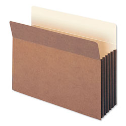 Smead Redrope Drop-Front File Pockets w/ Fully Lined Gussets, 5.25" Expansion, Letter Size, Redrope, 10/Box