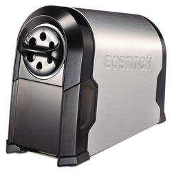 Stanley Bostitch Super Pro Glow Commercial Electric Pencil Sharpener, AC-Powered, 6.13" x 10.63" x 9", Black/Silver