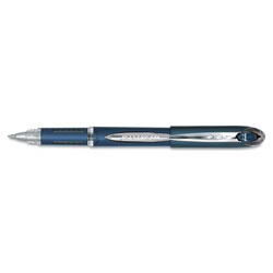 Uni-Ball Jetstream Stick Ballpoint Pen, Fine 0.7mm, Black Ink, Black Barrel