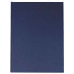 Universal Casebound Hardcover Notebook, 1-Subject, Wide/Legal Rule, Dark Blue Cover, (150) 10.25 x 7.63 Sheets
