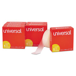 Universal Invisible Tape, 1" Core, 0.75" x 83.33 ft, Clear, 6/Pack