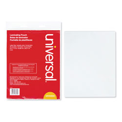 Universal Laminating Pouches, 3 mil, 9" x 11.5", Gloss Clear, 25/Pack