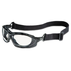 Uvex Safety Seismic Sealed Eyewear, Clear Uvextra AF Lens, Black Frame