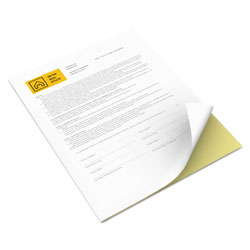 Xerox Vitality Multipurpose Carbonless 2-Part Paper, 8.5 x 11, Canary/White, 5, 000/Carton