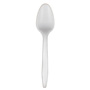 ReStockIt Medium Weight Polypropylene Teaspoon - White, 5.25", 1000 per Case