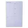 3M Adhesive Daily Planner Sticky-Note Pads, Daily Planner Format, 4.9" x 7.7", Blue, 100 Sheets/Pad