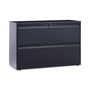 Alera Lateral File, 2 Legal/Letter-Size File Drawers, Charcoal, 42" x 18" x 28"