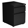 Alera Two-Drawer Metal Pedestal Box File with Full-Length Pull, 14.96w x 19.29d x 21.65h, Black