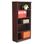 Alera Valencia Series Bookcase, Five-Shelf, 31 3/4w x 14d x 64 3/4h, Mahogany