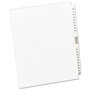 Avery Preprinted Legal Exhibit Side Tab Index Dividers, Avery Style, 26-Tab, 76 to 100, 11 x 8.5, White, 1 Set