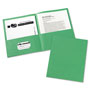 Avery Two-Pocket Folder, 40-Sheet Capacity, Green, 25/Box