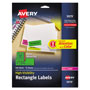 Avery High-Visibility Permanent Laser ID Labels, 1 x 2 5/8, Asst. Neon, 450/Pack