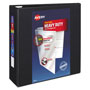 Avery Heavy-Duty View Binder with DuraHinge and Locking One Touch EZD Rings, 3 Rings, 4" Capacity, 11 x 8.5, Black