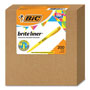 Bic Brite Liner Highlighter, Chisel Tip, Yellow, 200/Carton