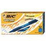 Bic Soft Feel Retractable Pen, Fine Point, Blue Ink