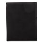 Bond Street Faux-Leather Padfolio, 9 x 12 Pad, 9.75 x 12.5, Black
