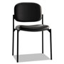 Hon VL606 Stacking Guest Chair without Arms, Black Seat/Black Back, Black Base