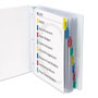 C-Line Sheet Protectors with Index Tabs, Assorted Color Tabs, 2", 11 x 8 1/2, 8/ST