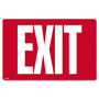 Consolidated Stamp Glow-in-the-Dark Safety Sign, Exit, 12 x 8, Red