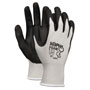 MCR Safety Economy Foam Nitrile Gloves, Medium, Gray/Black, 12 Pairs