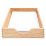 Carver Hardwood Stackable Desk Trays, 1 Section, Letter Size Files, 10.25" x 12.5" x 2.5", Oak