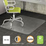 Deflecto DuraMat Moderate Use Chair Mat, Low Pile Carpet, Flat, 45 x 53, Rectangle, Clear