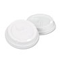 Dixie White Dome Lid Fits 10-16oz Perfectouch Cups, 12-20oz Hot Cups, WiseSize, 500/CT