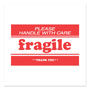 Decker Tape Products Pre-Printed Message Labels, Fragile-Please Handle with Care-Thank You, 2 x 3, White/Red, 500/Roll