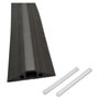 D-Line® Medium-Duty Floor Cable Cover, 2.75 x 0.5 x 6 ft, Black