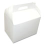 Dixie Take-Out Barn One-Piece Paperboard Food Box, 8.63 x 6 x 6.5, White, 200/Carton