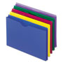 Pendaflex Poly File Jackets, Straight Tab, Legal Size, Assorted Colors, 5/Pack