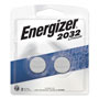 Energizer 2032 Lithium Coin Battery, 3V, 2/Pack