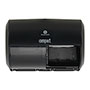 Compact® 2-Roll Side-by-Side Coreless High-Capacity Toilet Paper Dispenser, 11.5" x 8", Black