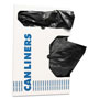 Heritage Bag Linear Low Density Can Liners with AccuFit Sizing, 16 gal, 1 mil, 24" x 32", Black, 250/Carton