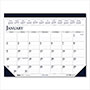 House Of Doolittle Recycled Two-Color Perforated Monthly Desk Pad Calendar, 18.5 x 13, Blue Binding/Corners, 12-Month (Jan-Dec): 2023
