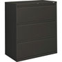 Hon 800 Series Three-Drawer Lateral File, 36w x 19.25d x 40.88h, Charcoal