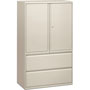 Hon 800-Series 2 Drawer Metal Lateral File Cabinet, 42" Wide, Gray