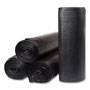 InteplastPitt Low-Density Commercial Can Liners, 60 gal, 1.2 mil, 38" x 58", Black, 10 Bags/Roll, 10 Rolls/Carton