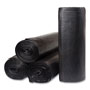 InteplastPitt Low-Density Commercial Can Liners, 45 gal, 1.2 mil, 40" x 46", Black, 10 Bags/Roll, 10 Rolls/Carton
