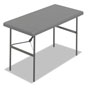 Iceberg IndestrucTables Too 1200 Series Folding Table, 48w x 24d x 29h, Charcoal