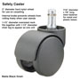 Master Caster Safety Casters,Oversize Neck, Nylon, B Stem, 110 lbs/Caster, 5/Set