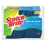 Scotch Brite® Non-Scratch Multi-Purpose Scrub Sponge, 4.4 x 2.6, 0.8" Thick, Blue, 6/Pack