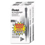 Pentel Champ Mechanical Pencil, 0.5 mm, HB (#2.5), Black Lead, Translucent Black Barrel, 24/Pack