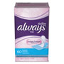 Always® Daily Panty Liners, Thin Regular, Unscented, 60 Per Box, 12/Case, 720 Total