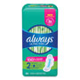 Always® Ultra Thin Pads with Wings, Size 2, Long, Super Absorbent, 32/Pack, 3 Packs/Carton