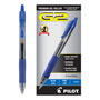 Pilot G2 Premium Retractable Gel Pen, 0.7mm, Blue Ink, Smoke Barrel, Dozen