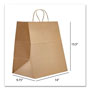 Prime Time Packaging Kraft Paper Bags, Super Royal, 14 x 9.75 x 15.5, Natural, 200/Carton