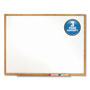 Quartet® Classic Series Total Erase Dry Erase Board, 72 x 48, Oak Finish Frame