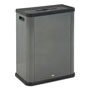Rubbermaid Elevate Decorative Refuse Container, Mixed Recycling, 23 gal, 25.14 x 12.8 x 31.5, Pearl Dark Gray