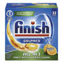 Finish® Dish Detergent Gelpacs, Orange Scent, Box of 32 Gelpacs, 8 Boxes/Carton